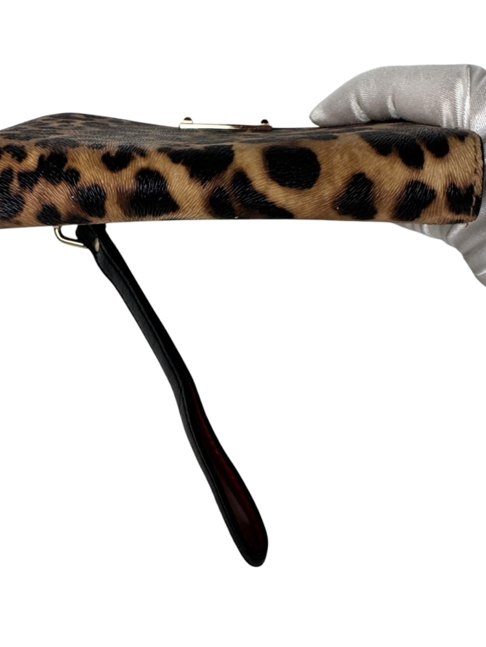 Stella & Dot Leopard Print Wristlet - Brown/Black - Picture 9 of 10